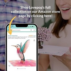 3D PopUp Bouquet Card Lavender Butterfly Greeting for All Occasions