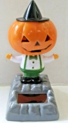 Solar Power Dancing Toy Halloween 4″ Pumpkin Figure Trick or Treat Party Decor