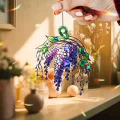 Wisteria Art Suncatcher Acrylic Elegant Window Decor