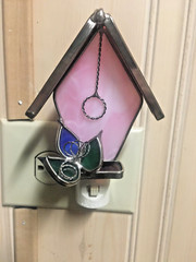 Stained Glass Nitelight Birdhouse