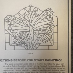 Vintage Butterfly Sun Catcher Stained Glass Kit