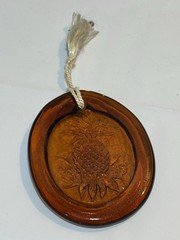Gold Glass pineapple Hanging Window Light Catcher