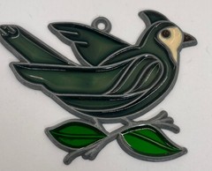VTG Bird window sun-catcher Bluejay Blue