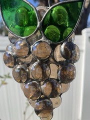 Grape Cluster Sun Catcher 5.5”. Champagne Color.