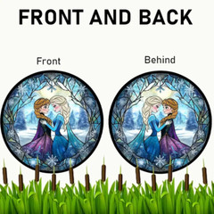Disney Frozen Anna & Elsa Suncatcher – 7.8 inch -Loving Sisters
