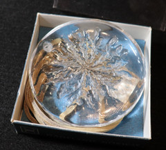 VTG NIB FULL LEAD CRYSTAL SNOWFLAKE SUNCATCHER HD MADE IN NORWAY HADELAND 1970`S