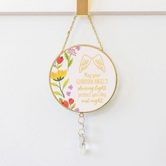 Splosh Guardian Angel Glass/Metal Suncatcher Hanging Home/Window Decor 12x26cm
