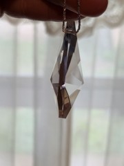 Swarovski Teardrop Crystal AB Prism Suncatcher Austria