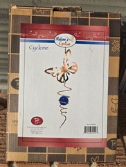 Nature’s Cyclone Copper Tone Butterfly Twirling Sun Catcher