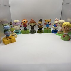 Lot of 10 Solar Dancer Dancing Bobble Head Scarecrow Hula Lion Teddybear Bunny