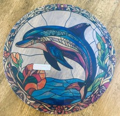 New Suncatcher Dolphin 8″ Round Coastal Ocean Combined Shipping Gift