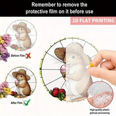 Ice Cream Squirrel Acrylic Suncatcher Wall Decor Summery Cute Window Accent Gift