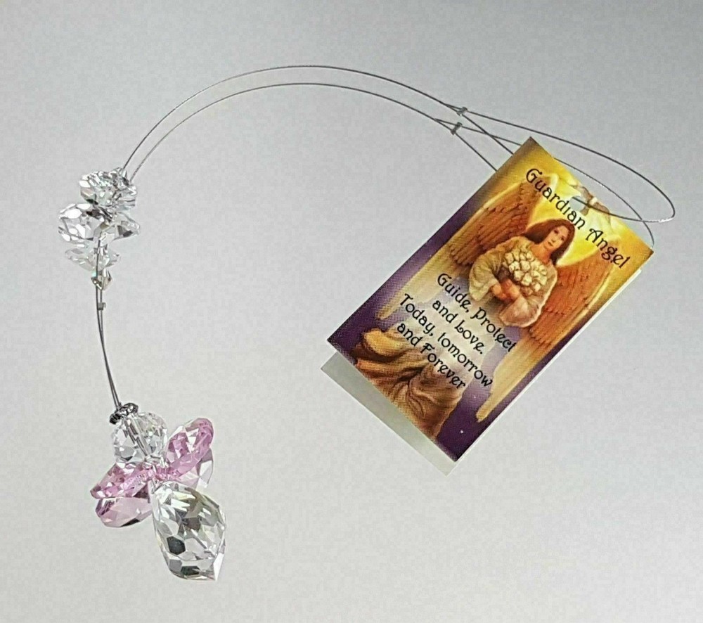 Angel Crystal Suncatcher car mirror rainbow suncatchers hand made in Australia