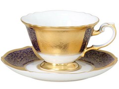 Ookura Pottery The Okura Kachou-en cup & saucer brand. Western tabl From Japan