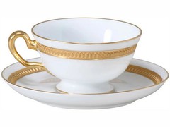 Ōkura Touen Crown (embossed) cup & saucer brand Western tableware h From Japan