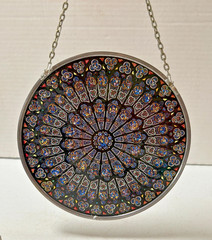 Notre Dame Rose Window Glassmasters Stained Glass Guild Religious Sun Catcher