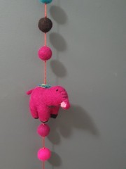 Felt Mobile Elephant Natural Wool Handmade Bell Boiled Felt Colorful Simple New