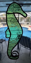 Vintage 7 Inch Handmade Seahorse Sun Catcher