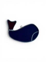 VTG Blue Whale (red tail) 1970’s Small Suncatcher
