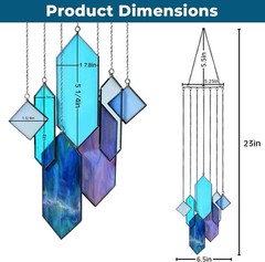 Earth Tones Stained Glass Suncatcher – Modern Home Decor