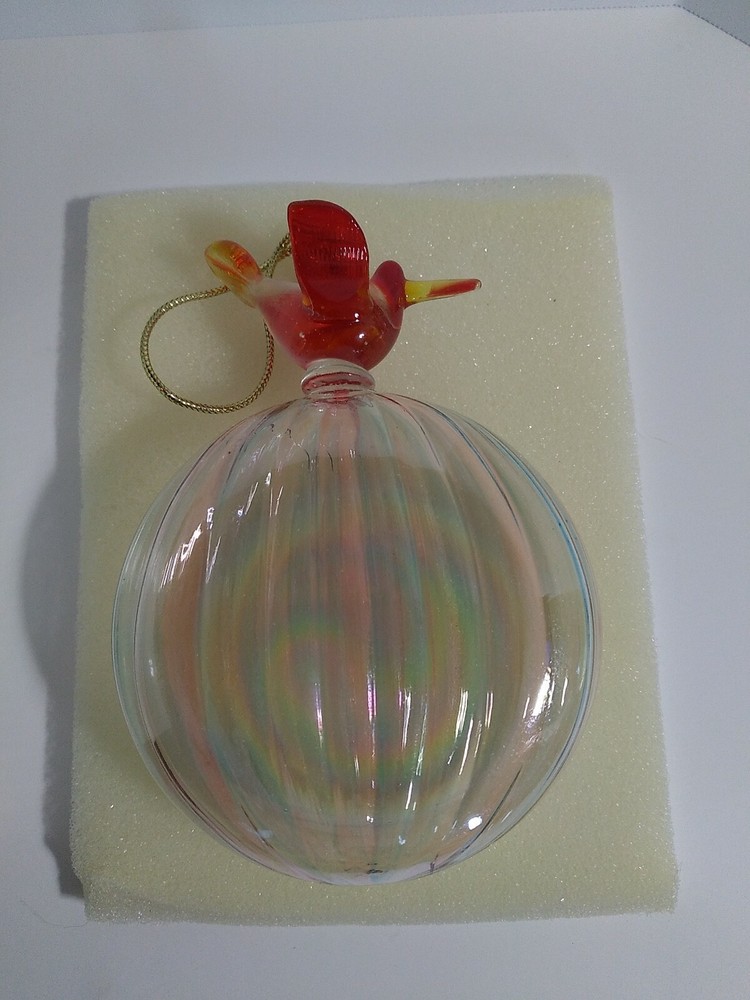 Hummingbird Glass Suncatcher Ornament – Gift Collection NIB