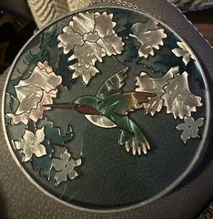 Vintage Stained Glass Hummingbird Suncatcher Leaded Frame Decor JBD 198o’s READ