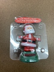 Solar Powered Santa Dancing Toy Bobble Head Car Decor