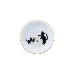 Black Cat Parent and Child – Lucky Charm Story II Mini Plate “Goldf From Japan