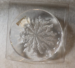 VTG NIB FULL LEAD CRYSTAL SNOWFLAKE SUNCATCHER HD MADE IN NORWAY HADELAND 1970`S