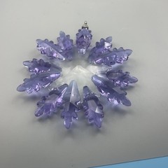 Crystal Snowflake Sun Catcher Christmas Decor Czech Bohemia Crystal Glass Gift