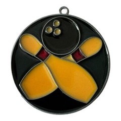 Vintage Suncatcher – Bowling Ball w/Pins 3.5X3.5 Inches