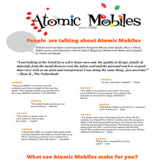 HipCat Art Mobile | Custom Colors | Mid Century Modern Home Decor Atomic Mobiles
