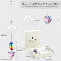 Dog Memorial Gifts, K9 Dog Memorial Crystal Suncatcher, Pet Loss Gift, Pet Sy