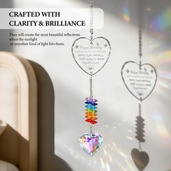 HeartShaped K9 Crystal Suncatcher Unique Gifts for Women & Girls
