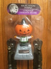 NEW Solar Powered Dancer Dancing Halloween Jack-o-lantern Pumpkin Bobble Head!!!
