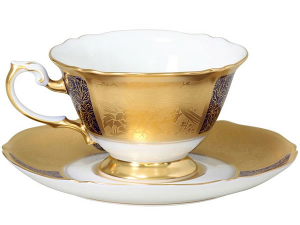 Ookura Pottery The Okura Kachou-en cup & saucer brand. Western tabl From Japan