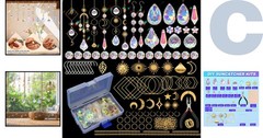 Stunning DIY Crystal Suncatcher Making Kit – 200+ Pieces for All Seasons