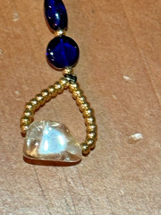 Cobalt Blue Pendulum Crystal Sphere Sun-catcher New 9 inch