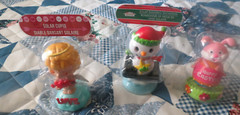 Three Solar Dancing Toys “Snowman”, “Little Angel, “Easter Bunny”