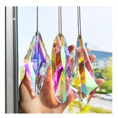 High-Quality 5” AB Color Crystal Prisms – A Dazzling 3 Pack Suncatcher Set
