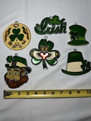 Vintage Irish St. Patrick’s Day Suncatcher Lot
