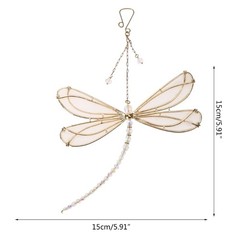 Crystal Rainbow Dragonfly Window Hanging Ornament Garden Home Decor