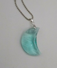 Swarovski Crystal Antique Green 30mm Moon 8816 Suncatcher/ Ornament; Logo Etched