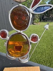 Vintage Stained Glass Suncatcher Lot Of 7