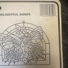 Vintage Butterfly Sun Catcher Stained Glass Kit