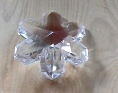 Swarovski 35mm Snowflake Austrian Crystal Clear Pendant Prism