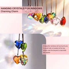 1-Pack Colorful Garden Suncatchers, Hanging Crystals for Windows [Multicolored]