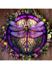 Acrylic Stained Glass Effect Dragonfly Suncatcher Window Hanging Home Decor