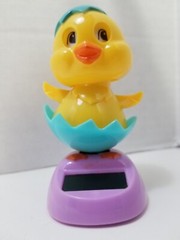 Solar Powered Dancing Easter Chick Egg Bird Hatched 4″ Cute Figure 2014 Works
