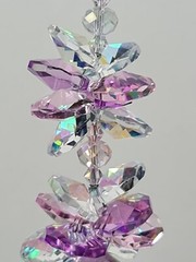 Crystal ball suncatcher pink mauve tones, suncatchers handmade AU gifts for her